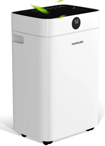 lot 197 image: HUMSURE Dehumidifier 12Pint(DOE) 50 Pint Max for 3000 Sq ft Room, for Basements with Drain Hose
