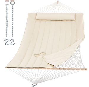 lot 360 image: SUNCREAT 2 Person Hammock with Hardwood Spreader Bar