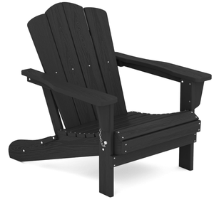 lot 366 image: KINGYES Folding Adirondack Chair, HDPE All-Weather Folding Adirondack Chairs