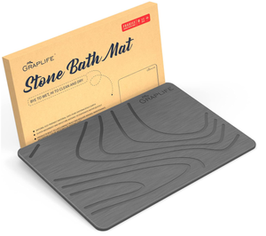 lot 367 image: Graplife Stone Bath Mat, Diatomaceous Earth Shower Mat