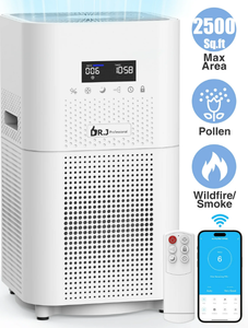 lot 375 image: Dr.J Professional Smart WiFi Air Purifiers for Home Large Room up to 2500 Sq.ft