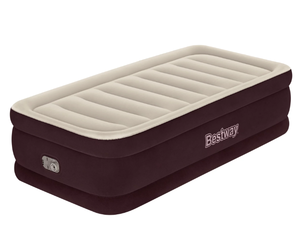 lot 486 image: Bestway Fashion 20 Twin Air Mattress with Built-in Pump