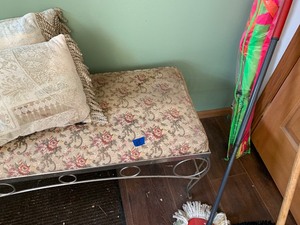 Metal Bench wpillows