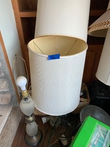 Lamps, vacuum, heater and misc