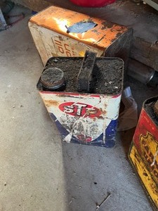 Vintage oil cans