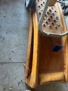 Car ramps, lawn spreader