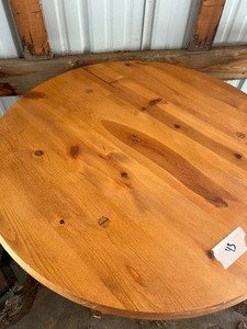 lot 43 image: Round Wood Table