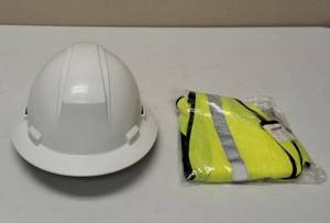 Maximum Safety  (1)  Safety Vest &  (1)  Safety Hard Hat
