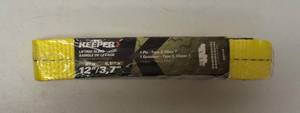 Keeper- 2 in. x 12 ft. 1 Ply Lift Sling with Flat Loop- Model 02616- 1 pck