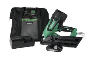 Metabo HPT  Cordless Finish Nailer 18V - 3.0 Ah Lithium Ion Battery, Brushless Motor, 15 Gauge, (NT1865DMAS)