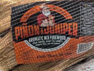 lot 39 image: Simons Wood Shed - Pinon & Juniper Aromatic Mix Firewood - Full Pallet - 75 Individual Packed Units