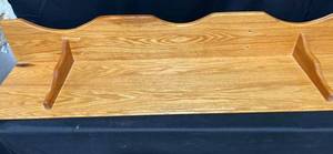 lot 191 image: Two Wooden Wall Shelves 85 x 12 & 41 x 10