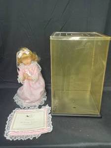 lot 93 image: Heritage Collection Porcelain Bedtime Prayer Doll Tiffany 12