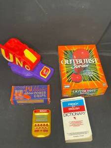 lot 97 image: Lot of Games inc. Outburst Junior and Uno