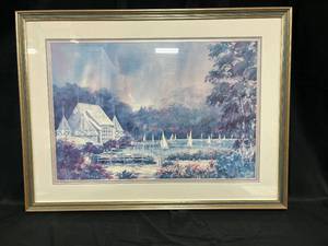 lot 223 image: Lou Roman Signed & Numbered Picture of Sailboats 394900