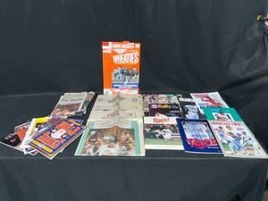 lot 140 image: Large Lot of VTG Minnesota Twins Memorabilia inc World Series Newspapers, Programs, Books, Cards, Player Books, 91 Fest Folder and Photographs and Autographs and MUCH MORE