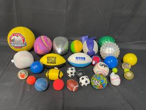 lot 124 image: Lot of Various Sporting Goods Balls - Standard and ToyMini
