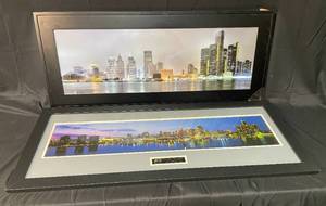 lot 160 image: Two Pictures of Detroit Skyline