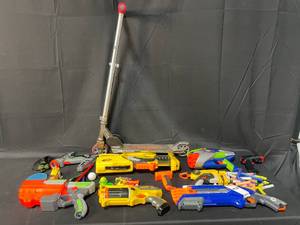 lot 168 image: Various Nerf Guns and Razor Scooter