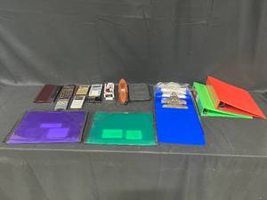lot 243 image: Home Office & School Supplies Inc File Folders, Stapler, Tape Dispenser, Calculators & Clip Boards