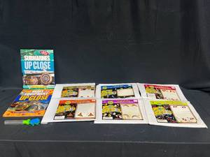 lot 252 image: Six The Young Scientist Club Ages 5 Unopened Packets & Submarines Up Close Book & Heavy Equipment Up Close Book