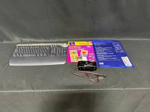 lot 267 image: Nikon 35mm Camera (untested), Dell Key Board, Photo Paper