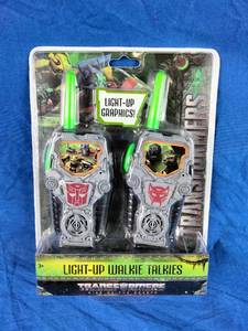 lot 45 image: Brand New eKids Transformers Walkie Talkies for Kids  Green