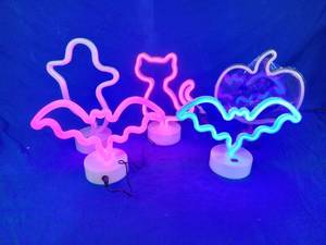 lot 36 image: 5 Brand New LED Halloween Lights Bats, Pumpkin, Ghost, and More