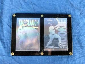 lot 53 image: Chuck Knoblauch 1991 Rookie of the Year Holoprism Cards MLB