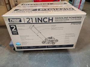 lot 8 image: Pulsar 21 200cc Side-Discharge Push Gas Lawn Mower