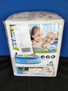 lot 84 image: Intex Easy Set 10 x 30 Round Inflatable Pool Set