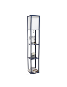 lot 91 image: Simple Designs Etagere Shelf Floor Lamp