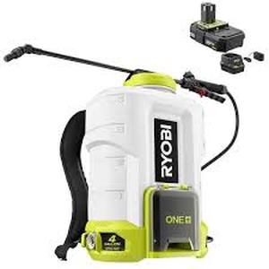 lot 2 image: Ryobi ONE 18V Cordless Battery 4 Gal. Backpack Chemical Sprayer with 2.0 Ah Battery and Charger