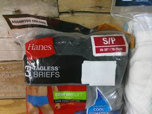 lot 51 image: 3 Pack Mens Briefs-S & 6 Pack Boys Briefs-S Hanes