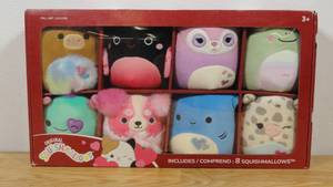 lot 35 image: Squishmallows 5 inch 8 pack Valentine Assorted Love Pack