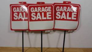 lot 85 image: Lot of 3 Garage Sale Signs-26