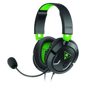 lot 64 image: Set of 2 Turtle Beach - RECON 50X Wired Surround Sound Ready Gaming Headset for Xbox One & Xbox Series XS - BlackGreen - missing mic pad