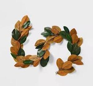 lot 124 image: Magnolia Leaf Garland - Threshold designed with Studio McGee