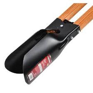 lot 140 image: Husky 47 in. L Wood Handle Post Hole Digger with Grip