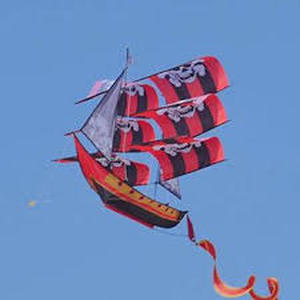 lot 145 image: WindNSun SuperSize 3D Nylon Kite-Pirate Ship