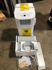 lot 2 image: LG 6,000 BTU (8,765 BTU ASHRAE) 115-Volt Portable Air Conditioner Cools 250 Sq. Ft. with Dehumidifier and LCD Remote  Customer Returns See Pictures