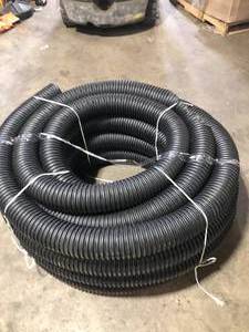 lot 19 image: Advanced Drainage Systems 4 in. x 100 ft. Singlewall Perforated Drain Pipe  Customer Returns See Pictures