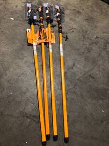 lot 35 image: Lot of Fiskars PowerLever 1-18 in. Cut Capacity Steel Saw Blade 15 in. Fiberglass Pole 14 ft. Tree Pruner  Customer Returns See Pictures