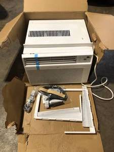 lot 22 image: LG 14,000 BTU 115V Window Air Conditioner Cools 700 sq. ft. with Wi-Fi, Remote and in White  Customer Returns See Pictures