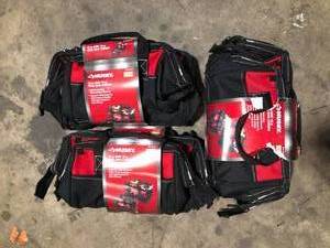 lot 29 image: Lot of Husky 12 in. and 15 in. Tool Bag Combo   Customer Returns See Pictures