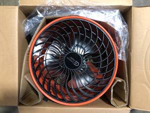 lot 40 image: Commercial Electric 16 in. 3-Speed Drum Floor Fan in Orange High Velocity Turbo Customer Returns See Pictures
