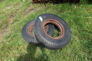 lot 142 image: Farmall Front Wheels with Tires