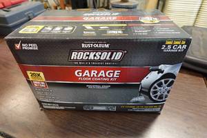 lot 291 image: Rust-Oleum Rocksolid Garage Floor Coating Kit - 2.5 Car Garage