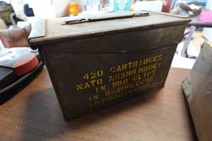 lot 242 image: 7.62mm Metal Ammo Can