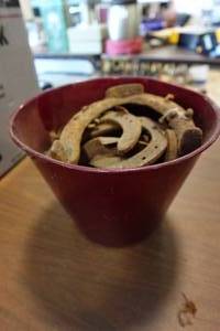 lot 260 image: Bucket of Horseshoes